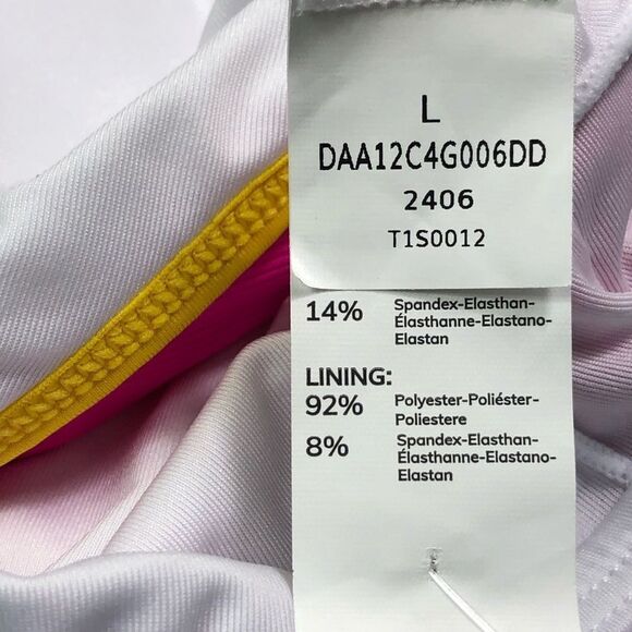 Cupshe Pink Blue Color Block Bikini Set - Picture 5 of 10